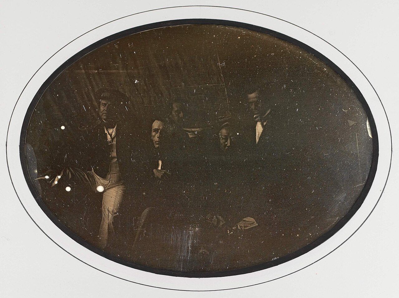 Signatories of the Whampoa Treaty with Lagrené and Qiying in the centrer, 1844